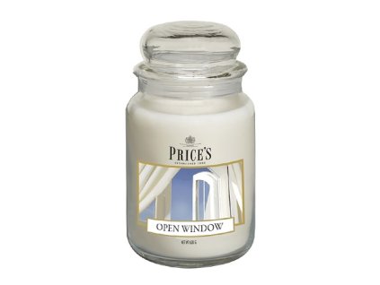 Svíčka ve skleněné dóze Price´s Candles Otevřené okno 630 g