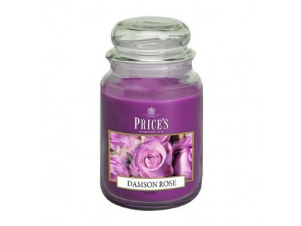Svíčka ve skleněné dóze Price´s Candles Růže 630 g