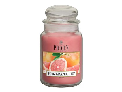 Svíčka ve skleněné dóze Price´s Candles Růžový grapefruit 630 g