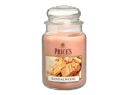 Svíčka ve skleněné dóze Price´s Candles Santalové dřevo 630 g
