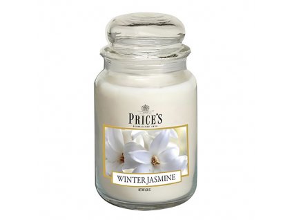 Svíčka ve skleněné dóze Price´s Candles Zimní jasmín 630 g