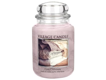 Svíčka Village Candle 737g, Kašmírové pohlazení