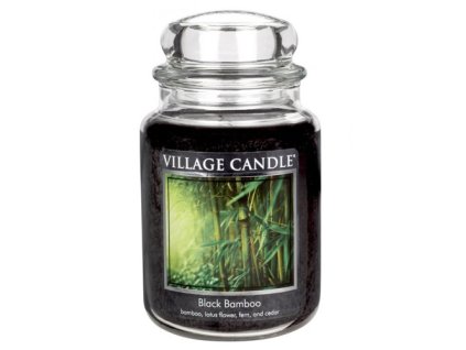 Svíčka Village Candle 737g, Černý bambus