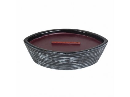 Svíčka keramická dekorativní váza WoodWick Černá třešeň, 368.5 g