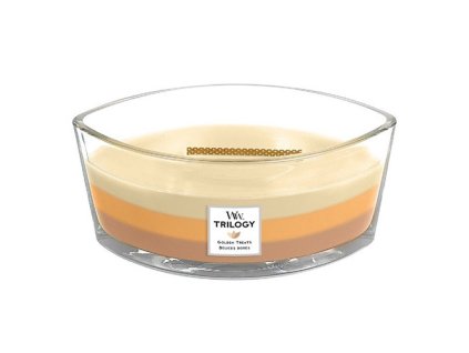 Svíčka Trilogy WoodWick Zlaté lahůdky 453,6 g