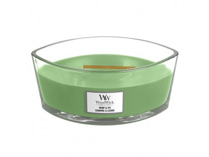 Svíčka dekorativní váza WoodWick Konopí a břečťan 453.6 g