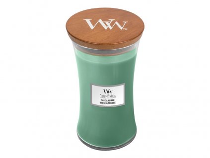 Svíčka Woodwick Šalvěj a myrha, 609.5 g