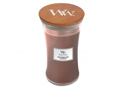 Svíčka Woodwick Sepraný semiš, 609.5 g