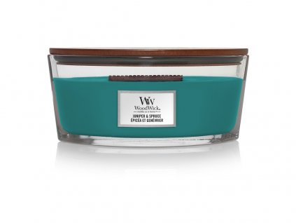 Svíčka dekorativní váza WoodWick Juniper & Spruce 453.6 g