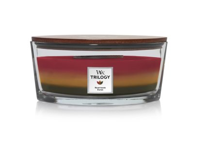 Svíčka Trilogy WoodWick Hearthside 453,6 g