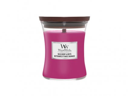 Svíčka oválná váza WoodWick Wild Berry & Beets 275 g