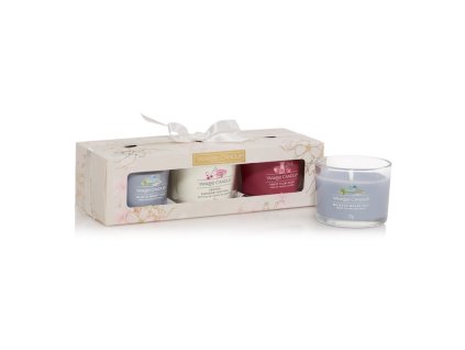 Yankee Candle votivní svíčky ve skle 3 x 37 g Sakura Festival mix