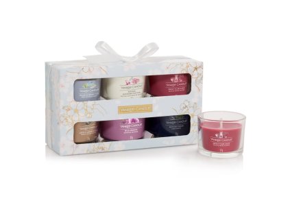Yankee Candle votivní svíčky ve skle 6 x 37 g Sakura Festival mix