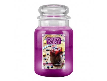 Svíčka ve skleněné dóze Country Candle Borůvková limonáda, 680 g