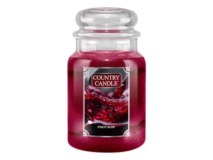 Svíčka ve skleněné dóze Country Candle Červené víno, 680 g