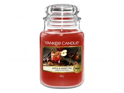 Yankee Candle Apple & sweet fig, 623 g classic velký