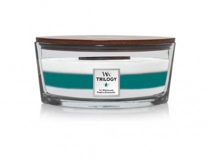 Svíčka Trilogy WoodWick Icy Woodland 453,6 g