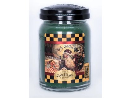 Candleberry MerryChristmas green