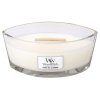 Svíčka WoodWick Bílý čaj a jasmín / White tea & jasmine, 453.6 g