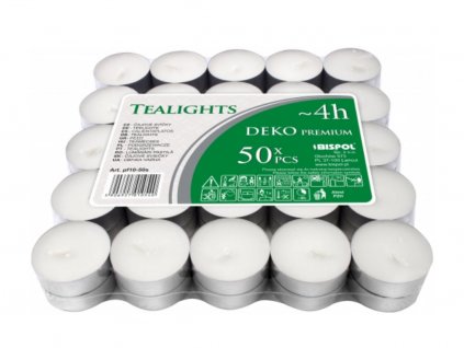 934 bispol tealights sviecka cajova 50ks 4h