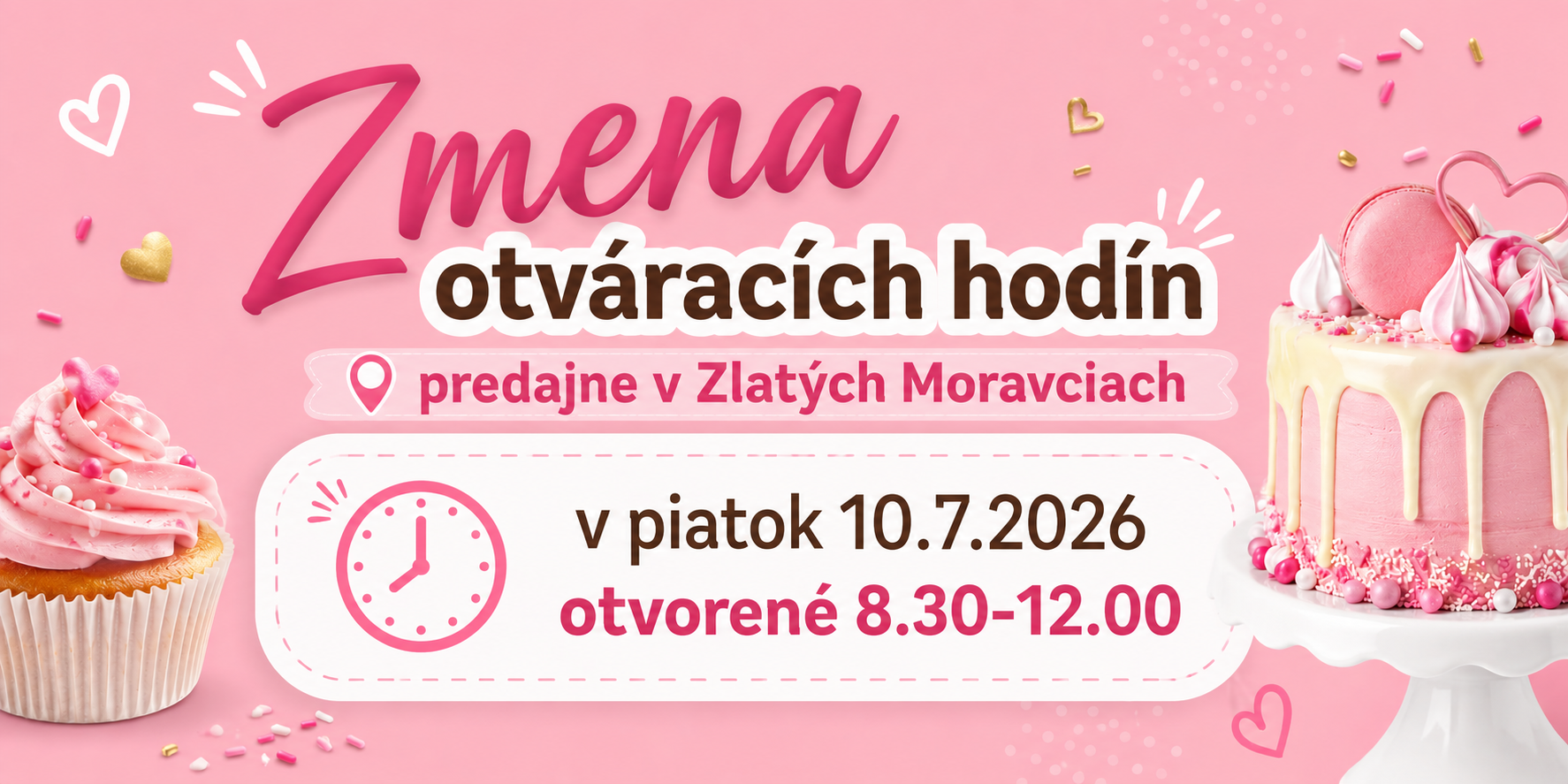 Zmena otváracích hodín