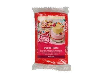 FunCakes červený fondant 250g (Fire Red)