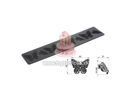 Silikónová krajka Tricot Decor TRD02 BUTTERFLY