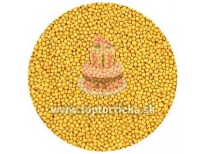 Cukrový mak perleťový zlatý 1mm 50g