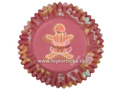 Wilton vianočné košíky na muffiny Gingerbread Cottage 75ks