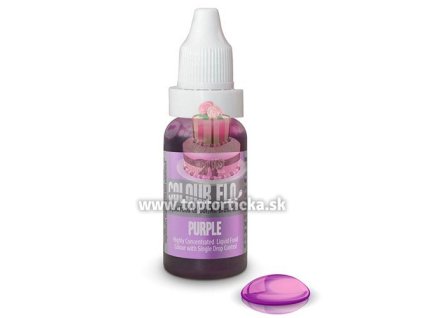 RD Colour Flo PURPLE - purpurová fialová tekutá farba do airbrush 16ml