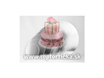 Strieborná 5-vrstvová podložka kruh 10cm