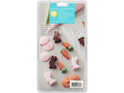Wilton forma na čokoládu Zajačik a mrkvička (Mini Bunny & Carrot)