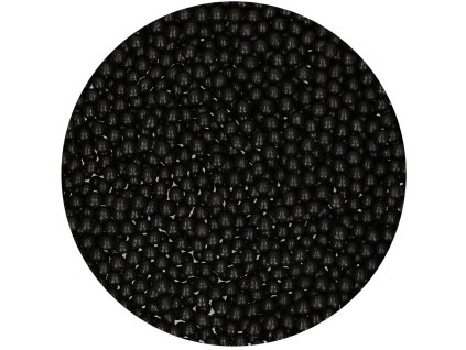 AKCIA: FC Cukrové lesklé perly čierne (Medium Shiny Black)80g