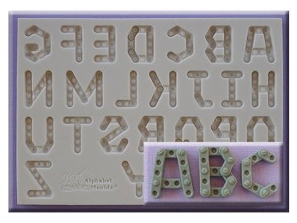 Silikónová forma Alphabet LITTLE BUILDER