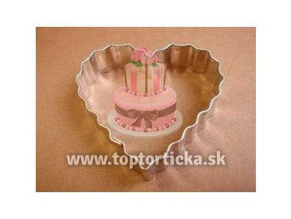 Kovová vykrajovačka - srdiečko vrúbkované