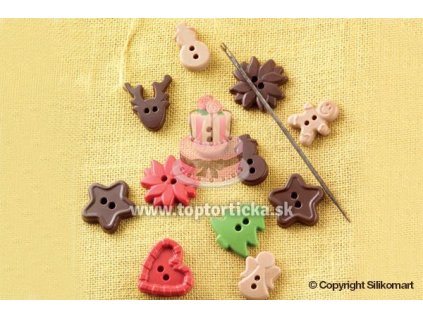 Silikónová forma na pralinky XMAS BUTTONS