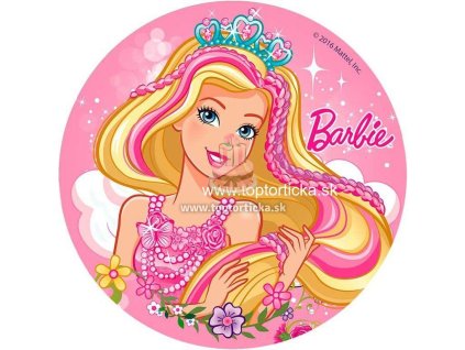 Jedlý obrázok kruh Barbie č.2