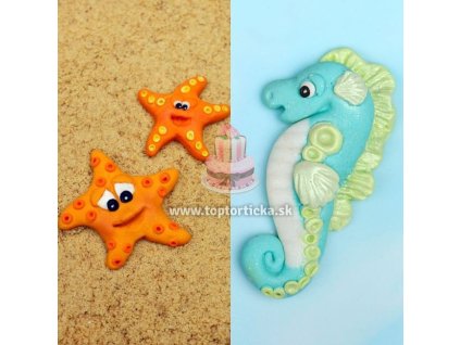 Katy Sue silikónová forma Starfish and Seahorse