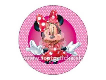 Jedlý obrázok kruh Minnie 2