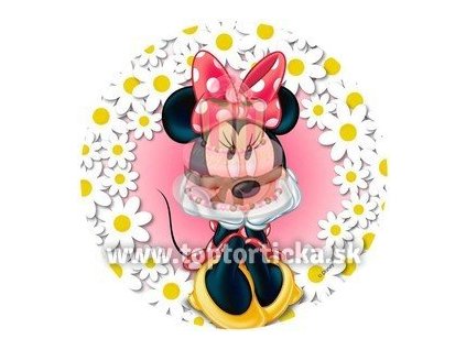 Jedlý obrázok kruh Minnie 4