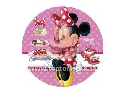 Jedlý obrázok kruh Minnie 7