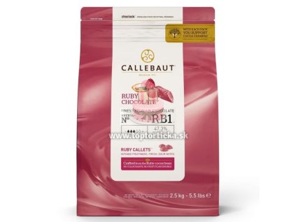 Callebaut čokoláda RUBY 2,5kg