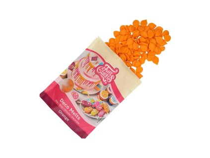 FunCakes Deco Melts Orange - oranžové 250g