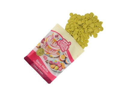 FunCakes Deco Melts Lime Green - limetkové 250g