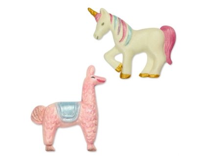 JEM vykrajovačka sada 2ks - Jednorožec a Lama (JEM Pop It Exotic Animals)