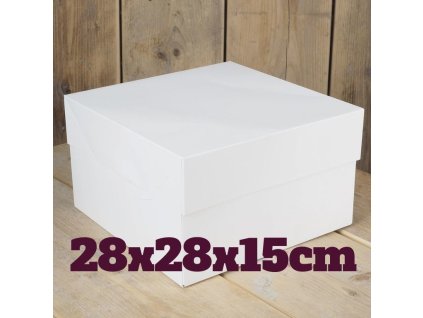 Krabica na tortu 28x28x15cm