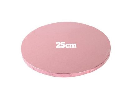 FC Ružový hrubý podnos kruh 25cm, hrúbka 12mm