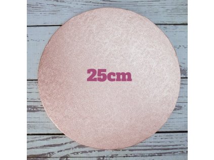 FC Ružovozlatý hrubý podnos kruh 25cm, hrúbka 12mm