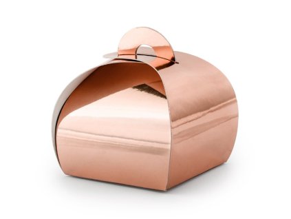 Mini krabička metalická ROSEGOLD, 10ks