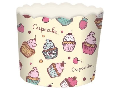 A Košíčky samonosné na pečenie cupcakes 24ks